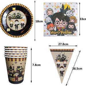 Ensemble de décoration de fête d'anniversaire pour enfants sur le thème de la détective, comprenant un support à gâteau, une nappe, des gobelets en papier, un chapeau d'anniversaire, fabriqué en Chine, lot de 6/10 - Product Image 2