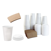 Tek kullanımlık 12 Oz 16 OzWhite kağıt kahve kupaları özel sıcak içecekler için