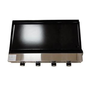 Gril commercial portable CE LFGB pour restaurant et fêtes 4 brûleurs au gaz propane Gril à <span class=keywords><strong>plancha</strong></span> au gaz français - Product Image 6