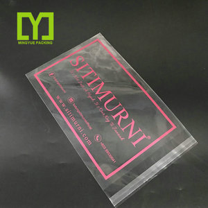 Resealable Transparent Custom Polybag Packaging Clear Plastic Poly Opp Bags For Clothing/Garment