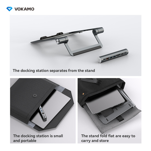 Estación de acoplamiento <span class=keywords><strong>Usb</strong></span> <span class=keywords><strong>C</strong></span> para computadora portátil <span class=keywords><strong>HDMI</strong></span> <span class=keywords><strong>Dual</strong></span> Monitor tipo <span class=keywords><strong>C</strong></span> Dock con soporte para Computadora Portátil para Macbook iPad Aluminio <span class=keywords><strong>USb</strong></span> <span class=keywords><strong>C</strong></span> Hub - Product Image 4