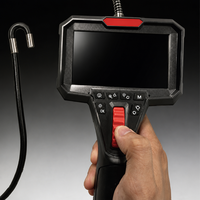 Caméra endoscopique industrielle, caméra d'inspection à 360 degrés avec lumière LED, caméra vidéo portative pour mécanicien