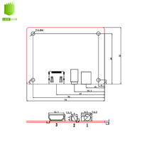 Carte de contrôle compacte pour écran LCD 1920*1200 EDP vers HDMI, entrée 12V DC, carte pilote simple HDMI