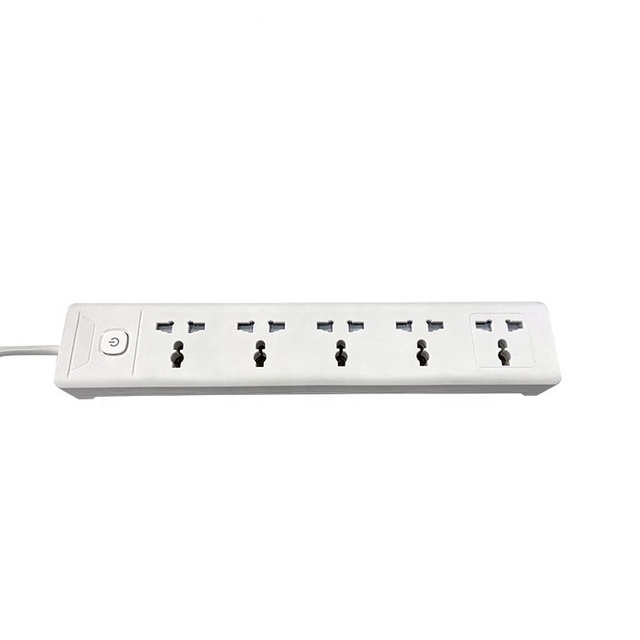 13A Multi Function DE/UK/US Plug Type 5-Outlet IP53 Rated 5m Cable Extension Socket with Switch Outdoor Power Strip