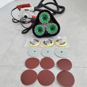 Ponceuse de sol en béton à trois têtes portable de haut niveau de sécurité ponceuse électrique <span class=keywords><strong>pour</strong></span> <span class=keywords><strong>murs</strong></span> en béton - Product Image 2