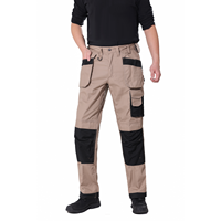 Pantalon de travail Rib Stop de haute qualité pour hommes avec patchs au genou en Corudura vêtements de travail et uniforme