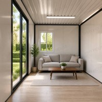 Conteneur pliable personnalisé de 20 pieds, facile à transporter, résistant au vent, durable, maison préfabriquée pliable pour entrepôt