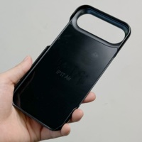 Trois côtés entoure la rainure intérieure en plastique dur givré noir Ultra mince mat PC Mobile dos pour iPhone 17 Pro Max coque de téléphone