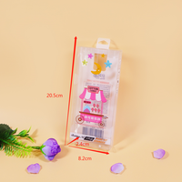Boîte pliante transparente en PET PVC personnalisée pour le rangement des outils de maquillage, des poudres et des cosmétiques