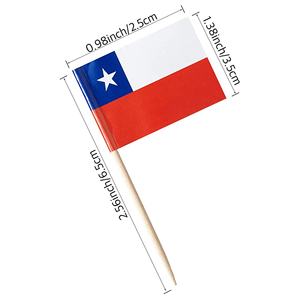 Américain mexicain norvégien palestine <span class=keywords><strong>cure</strong></span>-dents drapeau décoration sweet cake toppers décoration cocktail parapluie bâtons - Product Image 3