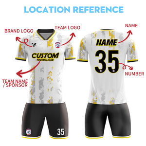 Uniforme de Árbitro de Fútbol y Chándal Retro Personalizado Económico de Alta Calidad para Hombre en Combinación de Colores Morado y Amarillo F552 - Product Image 3