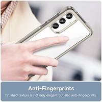 Coque de protection pour téléphone Samsung Galaxy A35 A55 A15 A54 A53 A14 A25 A06 5G A16 A04S A56 A26, bord en TPU, dos en acrylique