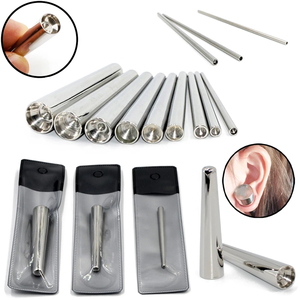 Dụng cụ mở rộng khuyên tai bằng thép phẫu thuật 316L, dạng lõm, chuyên nghiệp, dùng cho trang sức xỏ khuyên. - Product Image 1