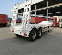 Semi-remorque surbaissée 3 essieux 60t à prix abordable pour le transport de charges lourdes – Camion surbaissé à vendre