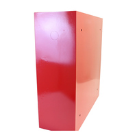 Armoire à enrouleur de tuyau d'incendie en acier doux, simple ou double porte, pour systèmes de lutte contre l'incendie et de protection incendie