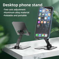 Support de téléphone et tablette pliable en alliage d'aluminium pour bureau