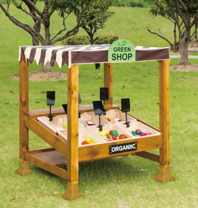 Eibele juguetes al aire libre juego de juguetes de madera cocina y compras equipo de juego de rol de madera personalizado niños juego de rol de simulación - Product Image 4