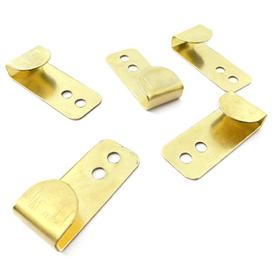 Gold Plated Metal Seven Shape <b>Hook</b> 25.6mm Length Double Hole For Mirror Cross Stitch Hanging Accessories - Product Image 3
