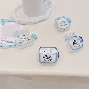 Estuche de Lujo para Auriculares Inalámbricos con Flores Secas para <span class=keywords><strong>iPhone</strong></span>, Funda de Lujo para Auriculares 2/3/4/Pro con Anillo - Product Image 5