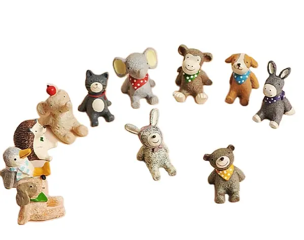 Children Gifthot 20 Styles DIY Mini Resin Animal Figurines Home Decoration