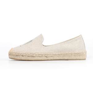 <span class=keywords><strong>Espadrilles</strong></span> en toile pour femmes, bout fermé, à enfiler, chaussures décontractées, brodées, en lin, semelle plate, respirantes, antidérapantes, printemps-été - Product Image 4