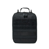 Pochette tactique MOLLE, sac utilitaire léger EDC pour premiers secours et outils, organisateur en nylon résistant à l'eau, fixation pour gilet/sac à dos