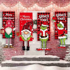 Tùy Chỉnh Cảm Thấy Giáng Sinh Santa Claus Cờ Treo Biểu Ngữ Xmas Trang Trí Nội Thất <span class=keywords><strong>2025</strong></span> Cá Nhân Xmas Đồ Trang Trí - Product Image 3