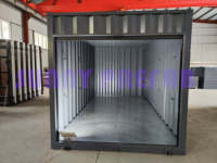 Conteneurs à plat 12 '16' 20 'pieds démontables en acier assembler Mobile mobile mobile pliable auto-stockage Portable conteneur de stockage