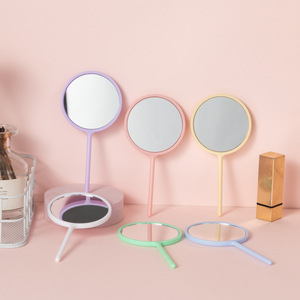 New Mini Dễ Thương Vòng Tròn Hình Xách Tay Nhỏ Cầm Tay Lollipop Trang Điểm Gương Cho Cô Gái - Product Image 3