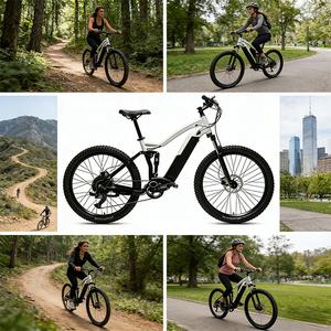 Vélo de montagne électrique 27,5 pouces 48v 500w à suspension intégrale - Product Image 1