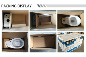 Hiện đại Châu Âu <span class=keywords><strong>WC</strong></span> nhà vệ sinh Set Hot Bán gốm phòng tắm washdown P-trap nước Closet tay lưu vực thiết bị vệ sinh Suite cho khách sạn - Product Image 5