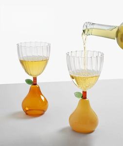 Série Fruits Créative pour Verre à Vin GCC029 Verre à Cocktail Globe Fête à Domicile Verre 280ml Anti-Fuite Réutilisable - Product Image 4
