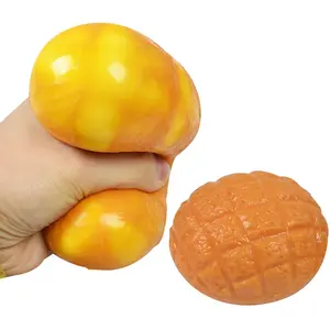 Mainan TPR anti-stres Styling Sanggul nanas simulasi lembut mainan Fidget dekompresi penghilang kualitas tinggi
