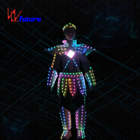Costume de robot guerrier LED pour spectacle en boîte de nuit, bar, scène, carnaval, défilé, festival, événement, fête