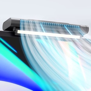 พัดลมแขวนคอมพิวเตอร์ไร้ใบพัดพร้อมไฟ 2000mAh พัดลมตั้งโต๊ะ ปรับความเร็วได้แบบไม่มีขั้นบันได เสียงเบา สำหรับโฮมออฟฟิศ - Product Image 3