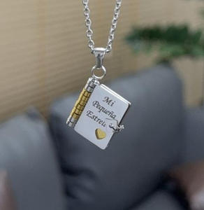 Pendentifs Romantiques Personnalisés - Design de Bijou Fin avec <span class=keywords><strong>Lettre</strong></span> d'Amour en Acier Plaqué Or 18k - Product Image 6