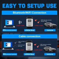 Pour XVCI MAX OBD-II sans fil pour Wi-Fi J2534 Programmeur Outil de diagnostic automobile et de programmation ECU