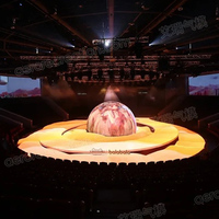 Modèle de planètes personnalisées ballon astral gonflable géant Alice artistique boule à bulles décorative de scène avec lumière pour événement