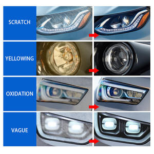 Offre Spéciale voiture phare nettoyage et remise à neuf Agent de réparation Auto phare restauration revêtement Kit voiture lampe nettoyant liquide - Product Image 6