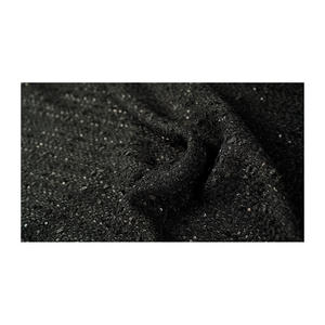 Tissu Tweed Fantaisie Coréen Haut de Gamme en Maille Métallique Noire – Textile Tissé Personnalisé OEM & ODM - Product Image 3