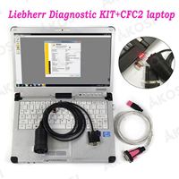 Ordinateur portable CFC2 avec outil de diagnostic pour excavatrice, grue, kit de diagnostic Liebherr, scanner de diagnostic Sculi avec câble de diagnostic