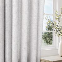 Rideaux à œillets aspect lin beige DaiRui, modernes et texturés, pour projets de vente en gros pour la maison et les appartements locatifs