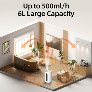 6L đầu điền ấm không khí ẩm với phòng di động ẩm tốt nhất mát mẻ và ấm áp sương mù tạo độ ẩm - Product Image 3