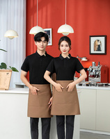 Tablier personnalisé de salon JJ B01 avec logo personnalisé pour restaurant Jxkrs