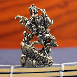 Nueva Figura de <span class=keywords><strong>Guan</strong></span> Gong Montando a Caballo en Latón de Dington 2026: Éxito en el Año del Caballo, Dragón del Zodiaco - Product Image 4