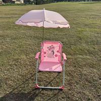 Nouveau Siège Photo d'Extérieur pour Bébé avec Parapluie et Pare-Soleil, Chaise de Plage Style Dessin Animé pour Enfants, Mobilier d'Extérieur
