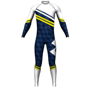 Invierno personalizado cremallera frontal esquí alpino traje de esquí hombres sublimación impresión transpirable traje de esquí de fondo mujeres - Product Image 1