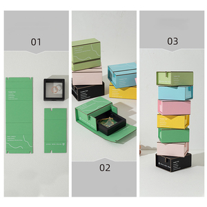 Factory Supplier Empty Paper Packaging Folding <b>Gift</b> Paper <b>Box</b> Ring <b>Earrings</b> Necklace Jewelry Packaging <b>Box</b> Folded Magnet <b>Box</b> - Product Image 4