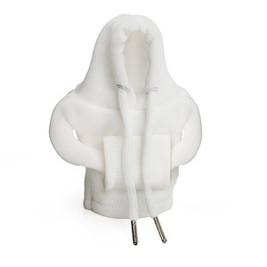 Housse de pommeau de levier de vitesse créative en peluche animale, accessoire de voiture doux, style sweat à capuche, pour décoration intérieure, idée cadeau pour les amateurs de voitures - Product Image 4