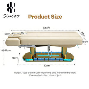 Newest Design <b>Adjustable</b> Massage <b>Table</b> 4 Motors Electric Beauty Spa Heated Bed Modern Facial Eyelash Examination <b>Table</b> - Product Image 3
